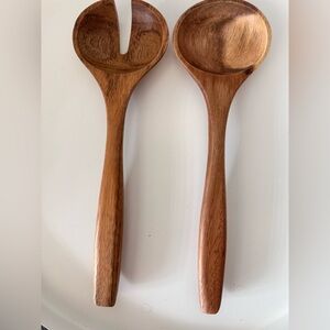 Wooden Salad Server Set